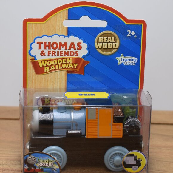 Bash w/ Collectors Card Learning Curve Thomas & Friends Wooden Railway Sealed - Picture 1 of 10